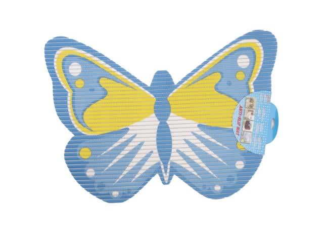 Коврик Kornel для ванной комнаты из ПВХ 64х35 см Голубой (KL-39)