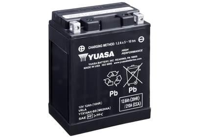 Аккумулятор Yuasa Мото YTX14 Ah-BS CP 12 V 12,6 Ah 210 A
