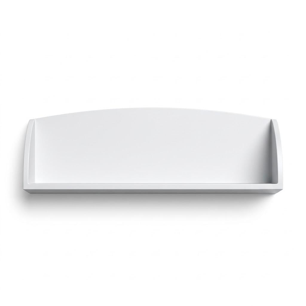 Полиця для ванної кімнати настінна Гербор Салерно POL/120 Білий (GRB-1478)