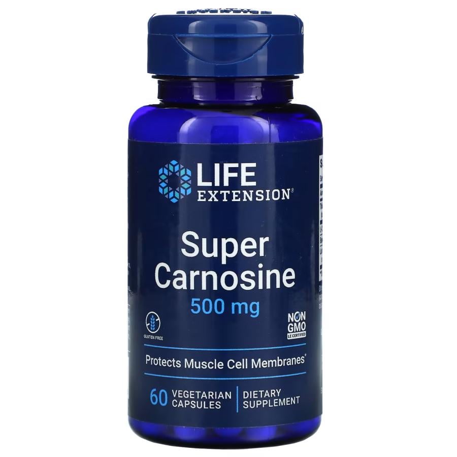 Амінокислота Life Extension Super Carnosine 500 мг 60 вегакапс. (10845)