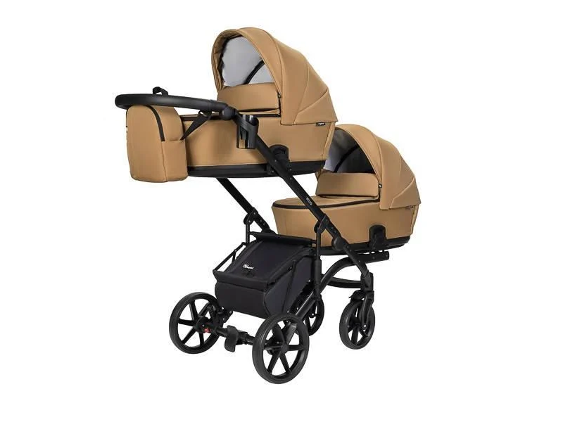 Коляска детская функциональная Angelini Velio Duo 2в1 Мокко