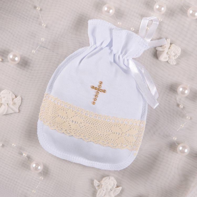 Мешочек BetiS Ангел для крещения интерлок Белый/Молочный (27682447)