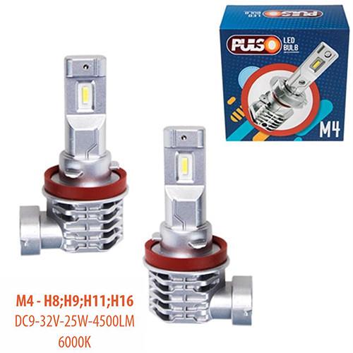 Лампы светодиодные PULSO LED M4 H8 H9 H11 H16 9-32 V 6000 K - фото 4