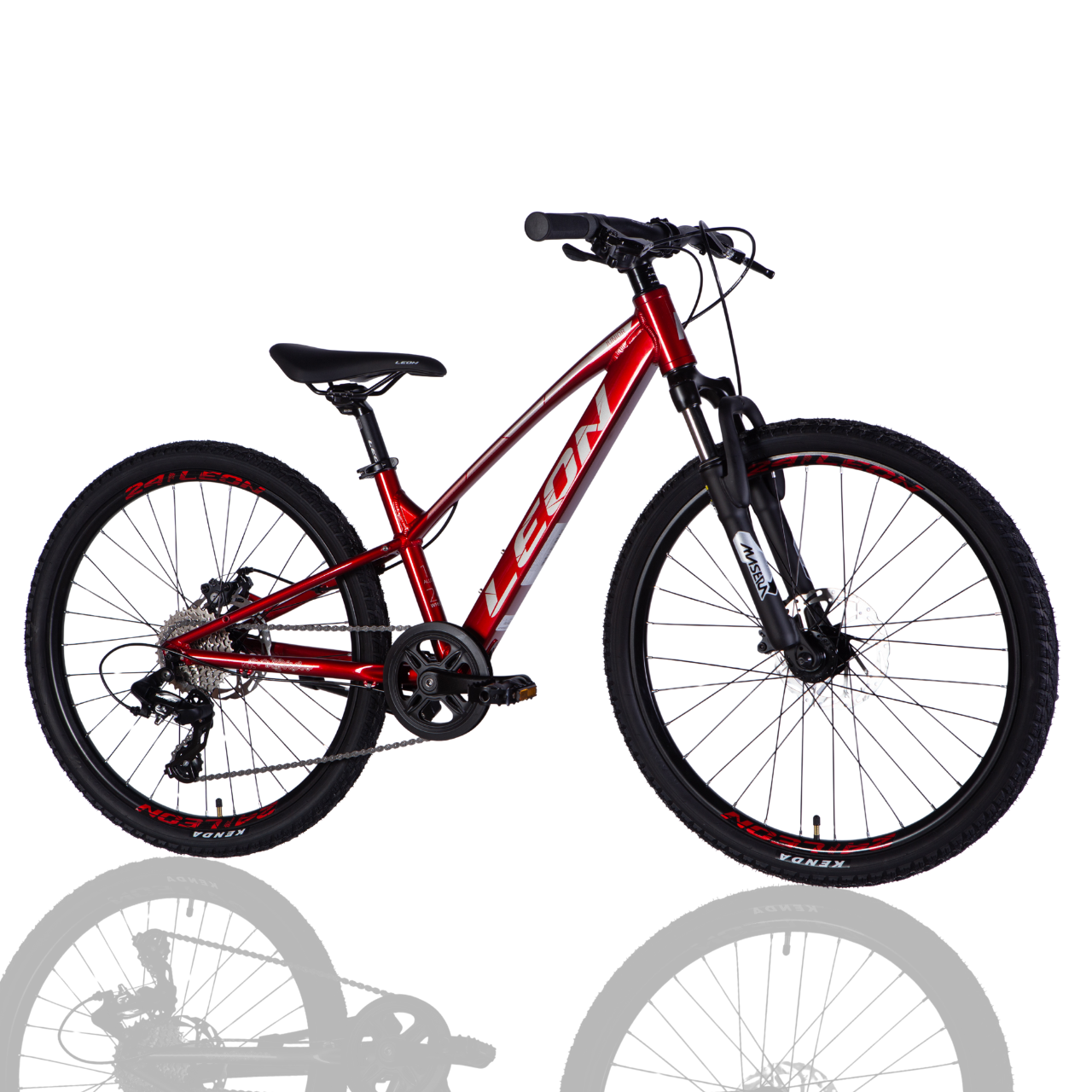 Велосипед підлітковий Leon SUPER JUNIOR DD CS AL 24" 12" 2025 Червоний