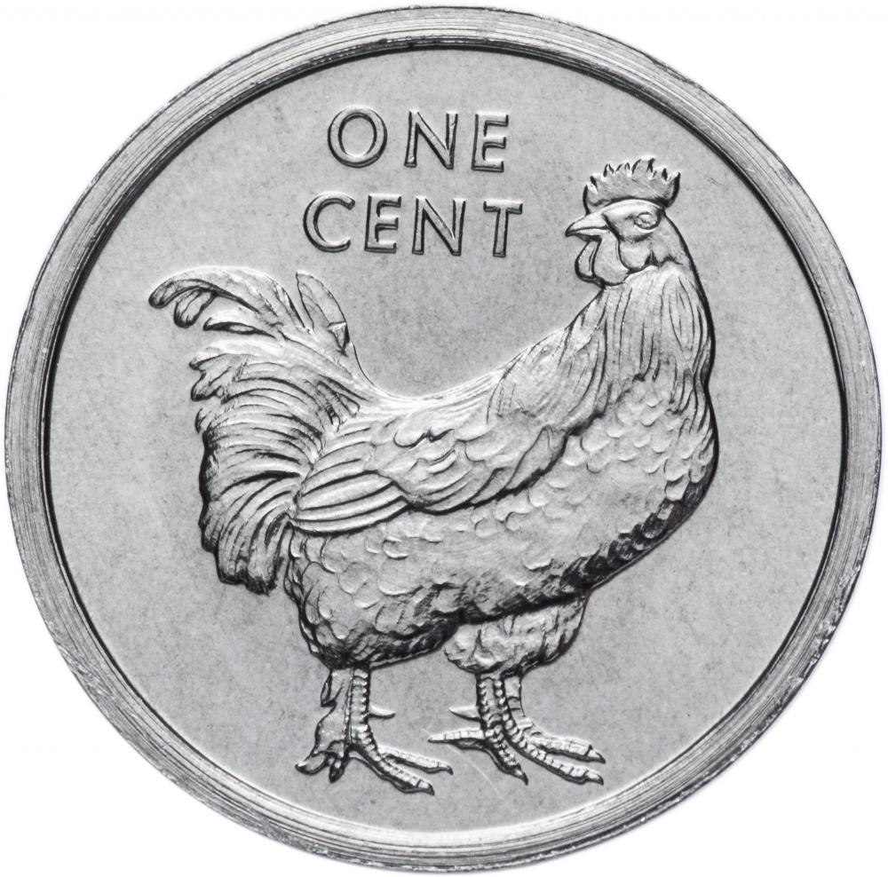 Коллекционная монета Острова Кука 1 цент 2003 UNC Петух (KM#422)