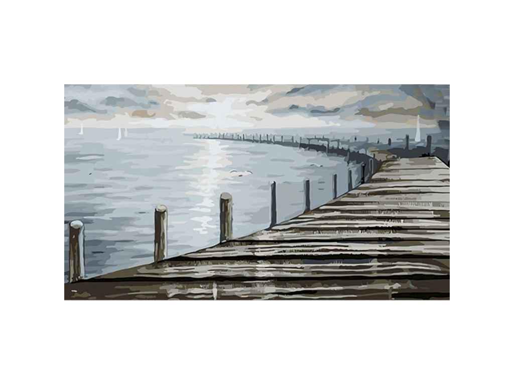 Картина по номерам Strateg Дорожка в море 50х25 см (WW202)