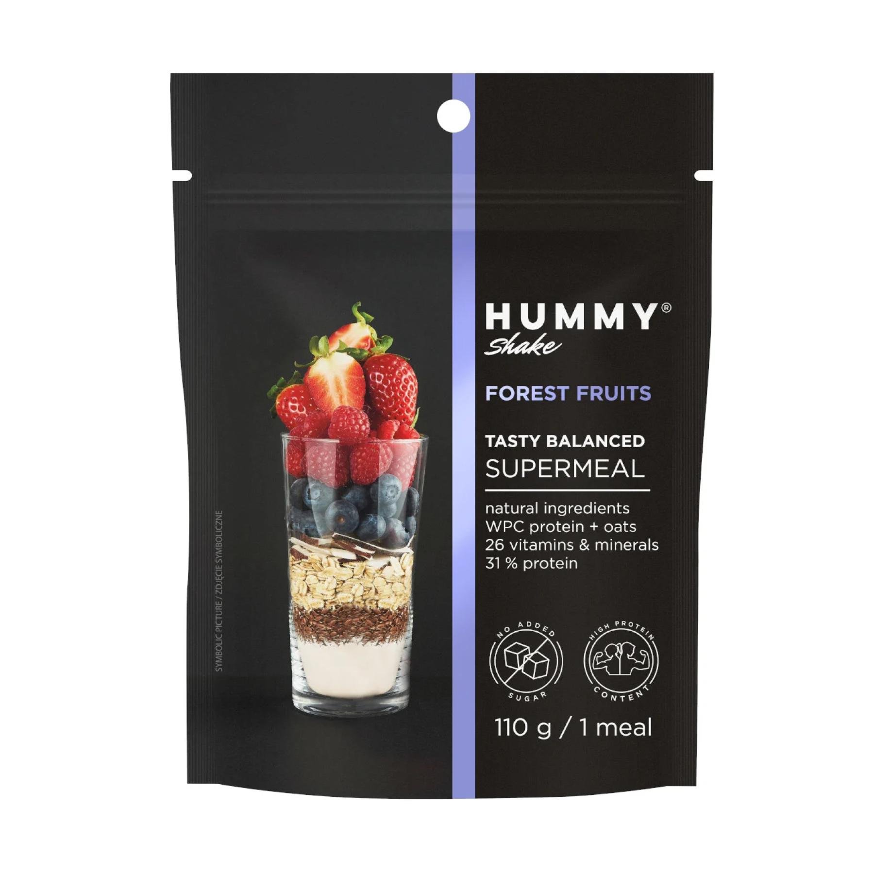 Протеїн Hummy Shake Tasty Balanced Supermeal 110 г Forest Fruits (2023-10-3288)