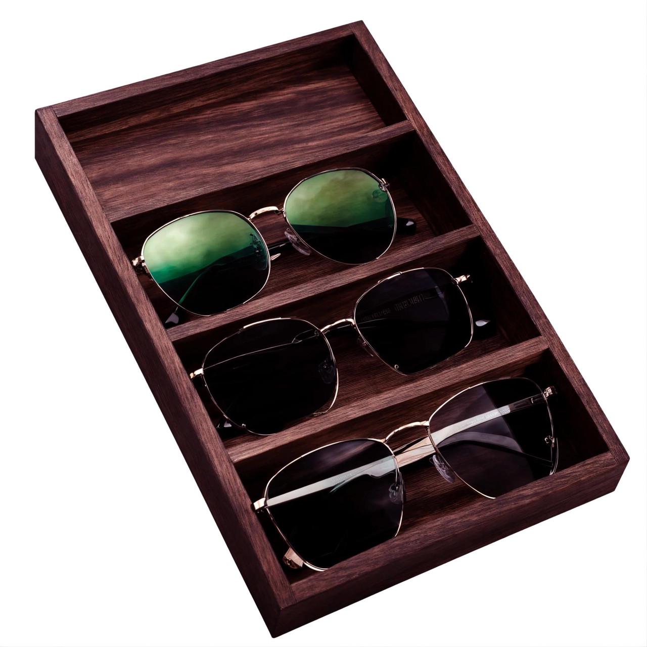 Органайзер для очков из дерева Иджеван 4 Конфи (ОЧК-405713)