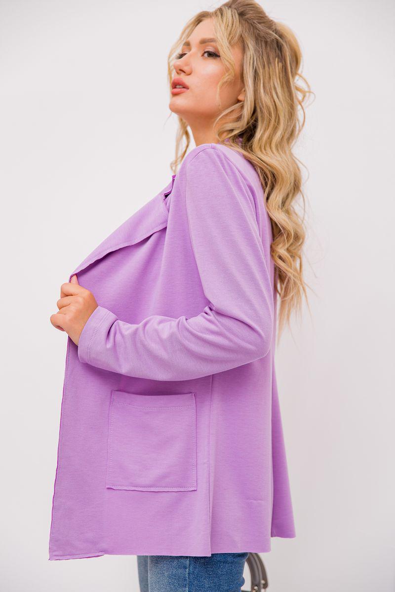 Жакет женский однотонный Ager 102R088 р. 46-48 Фиолетовый - фото 4 Жакет женский однотонный Ager 102R088 р. 46-48 Фиолетовый - фото 4