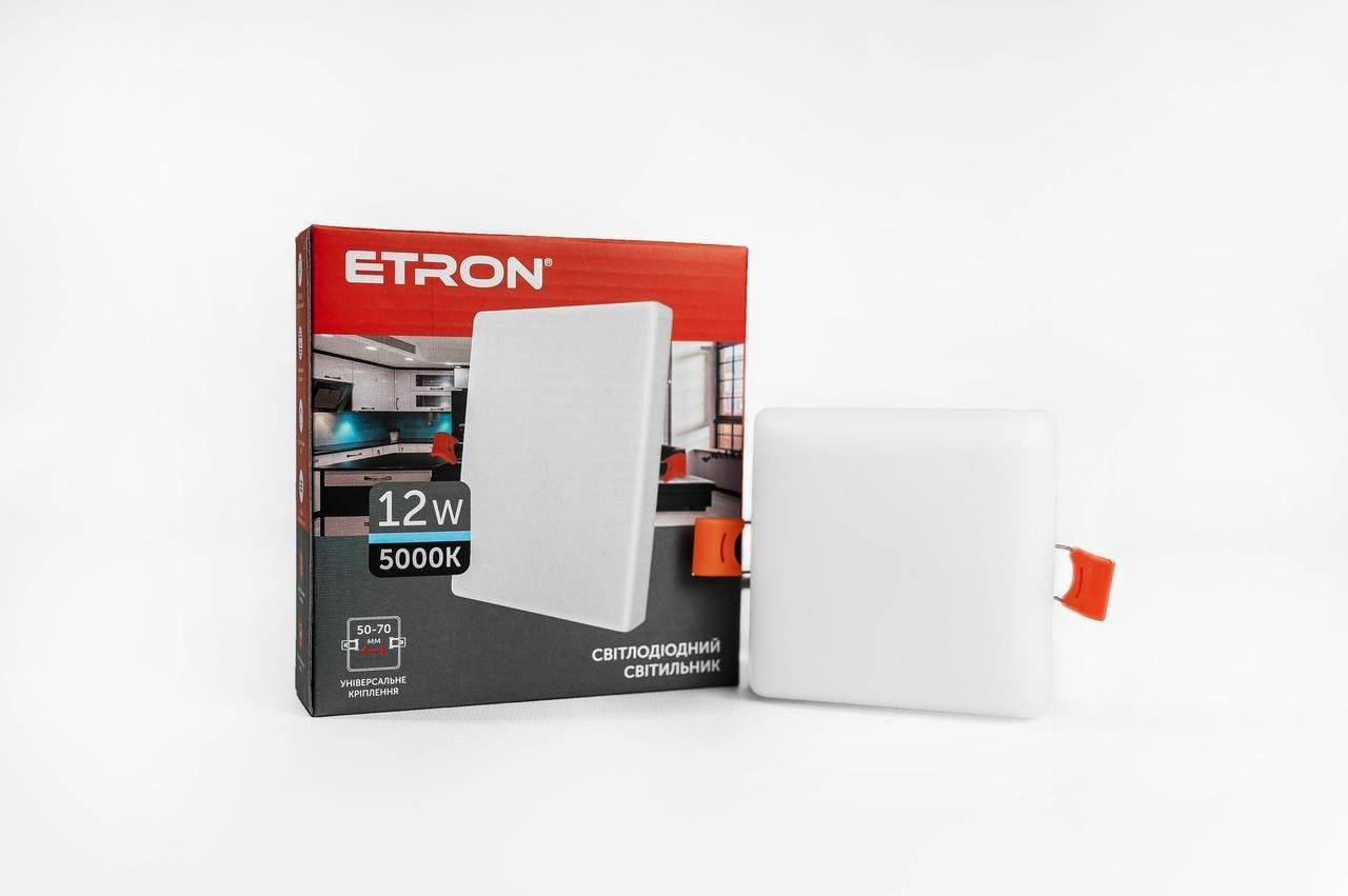 Світильник точковий ETRON 12W 5000K IP20 (15254-е)