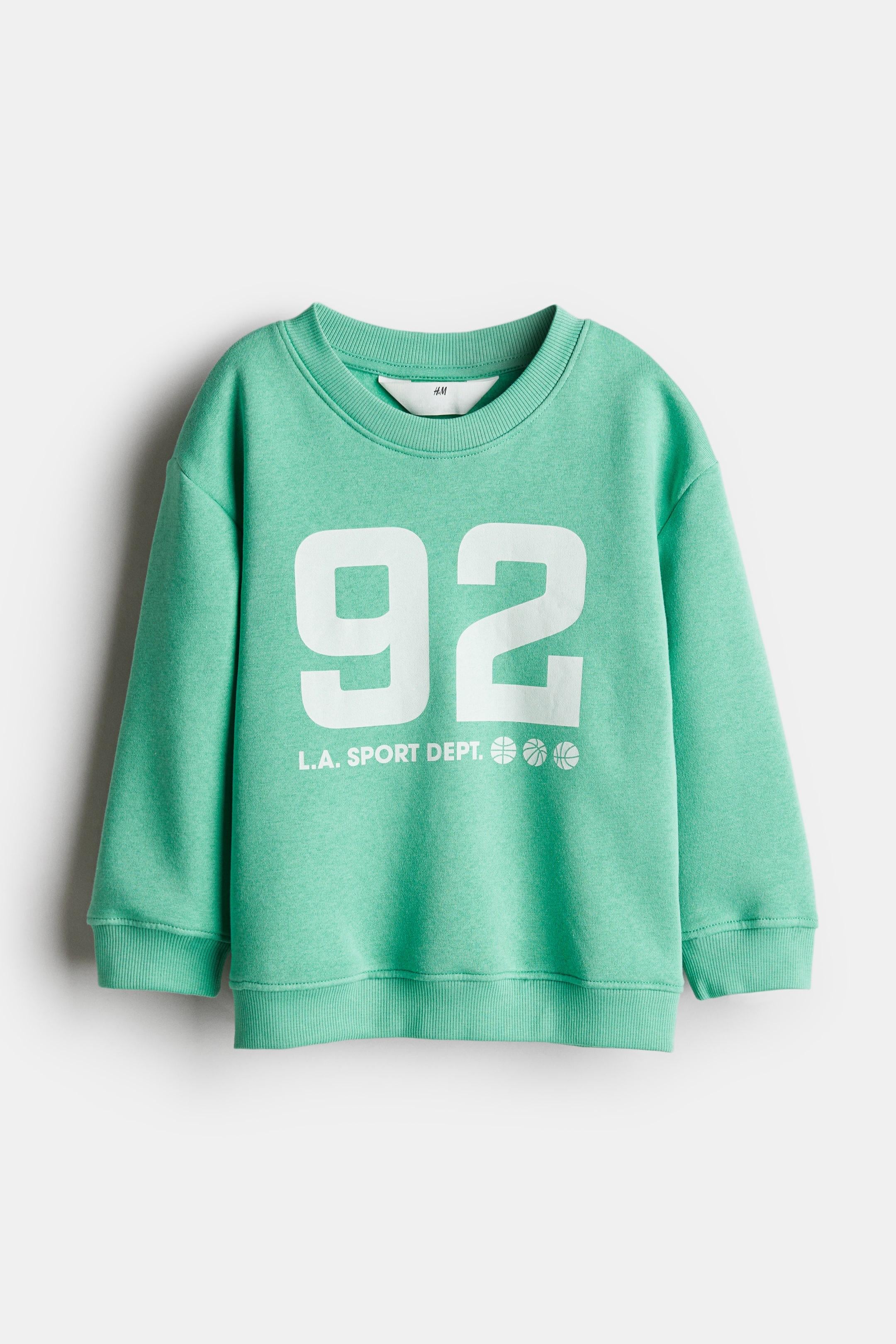 Свитшот H&M 92 122-128 см Зеленый (1078507)