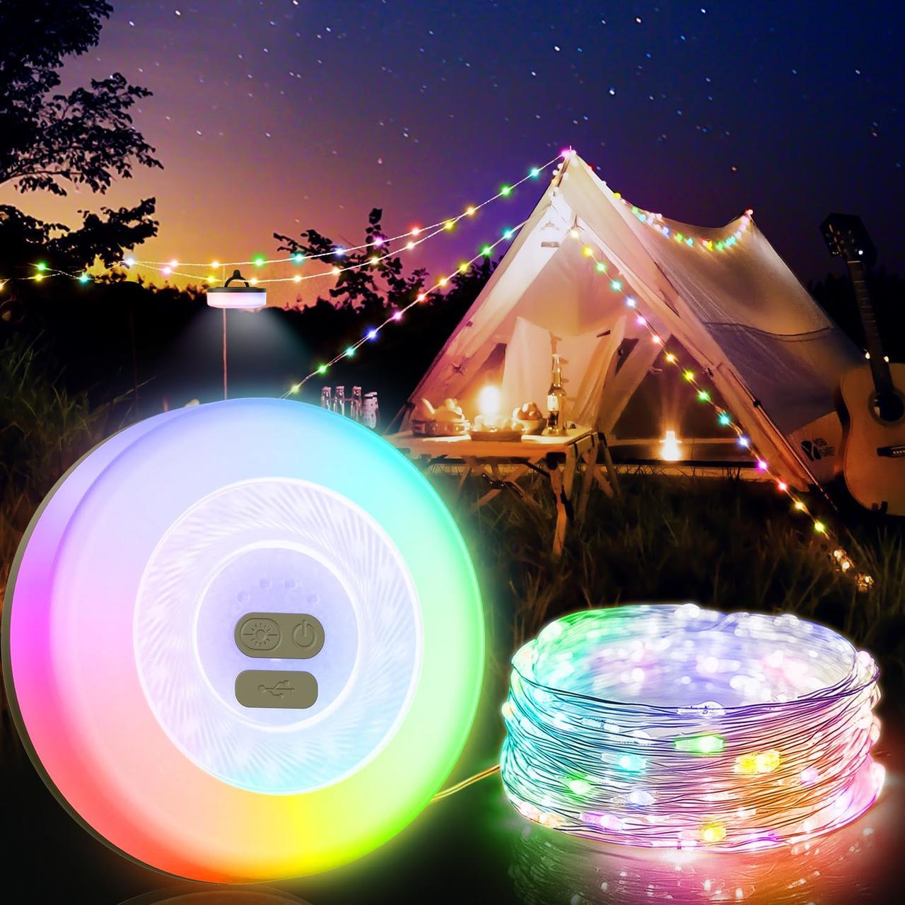 Гирлянда светодиодная Outdoor RGB и кемпинговый фонарь