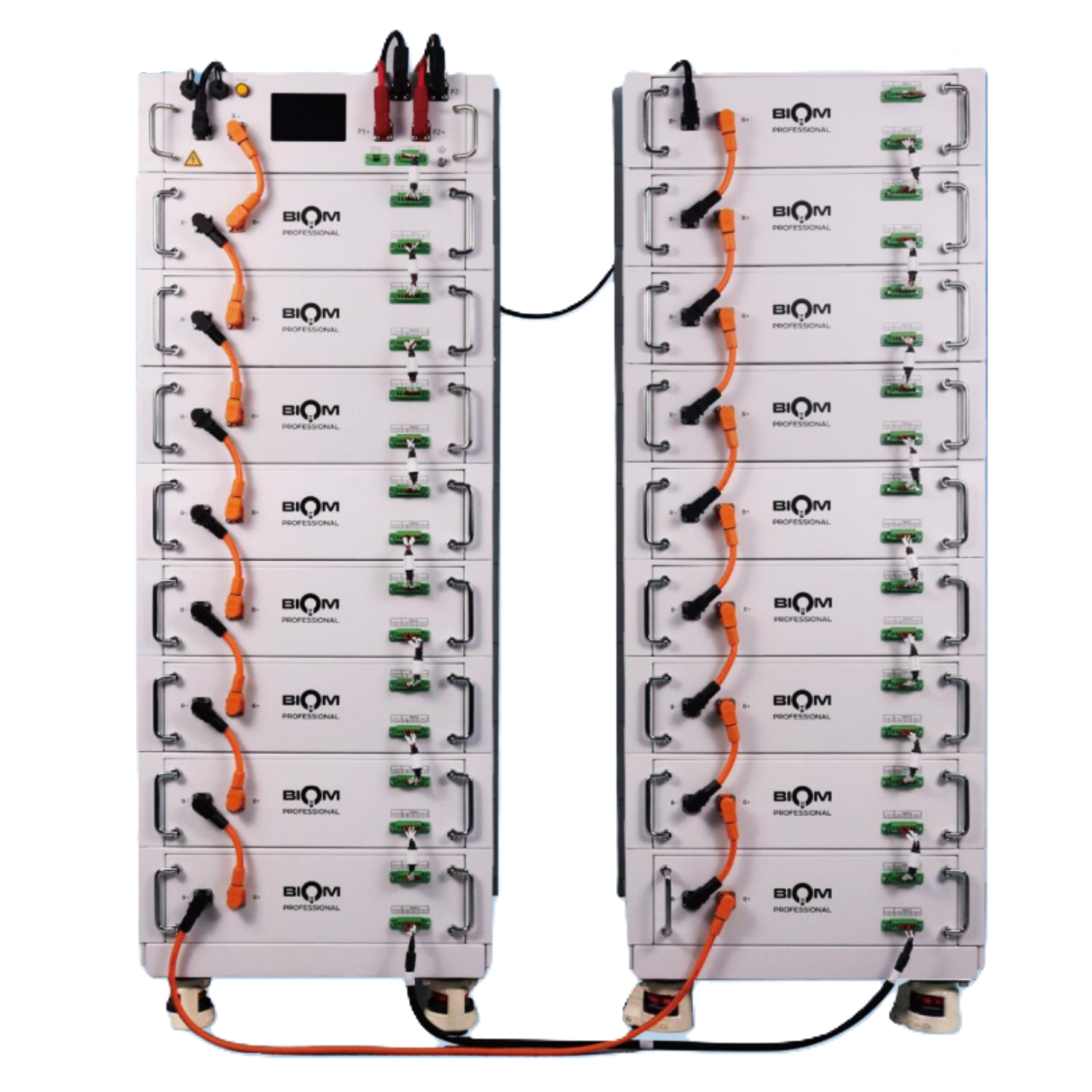 Система накопления энергии Biom Professional BIOM-HV1-17 87,04 кВт·ч 51,2V LiFePO4 17 батарей с BMS и 2 платформами White (34063673)