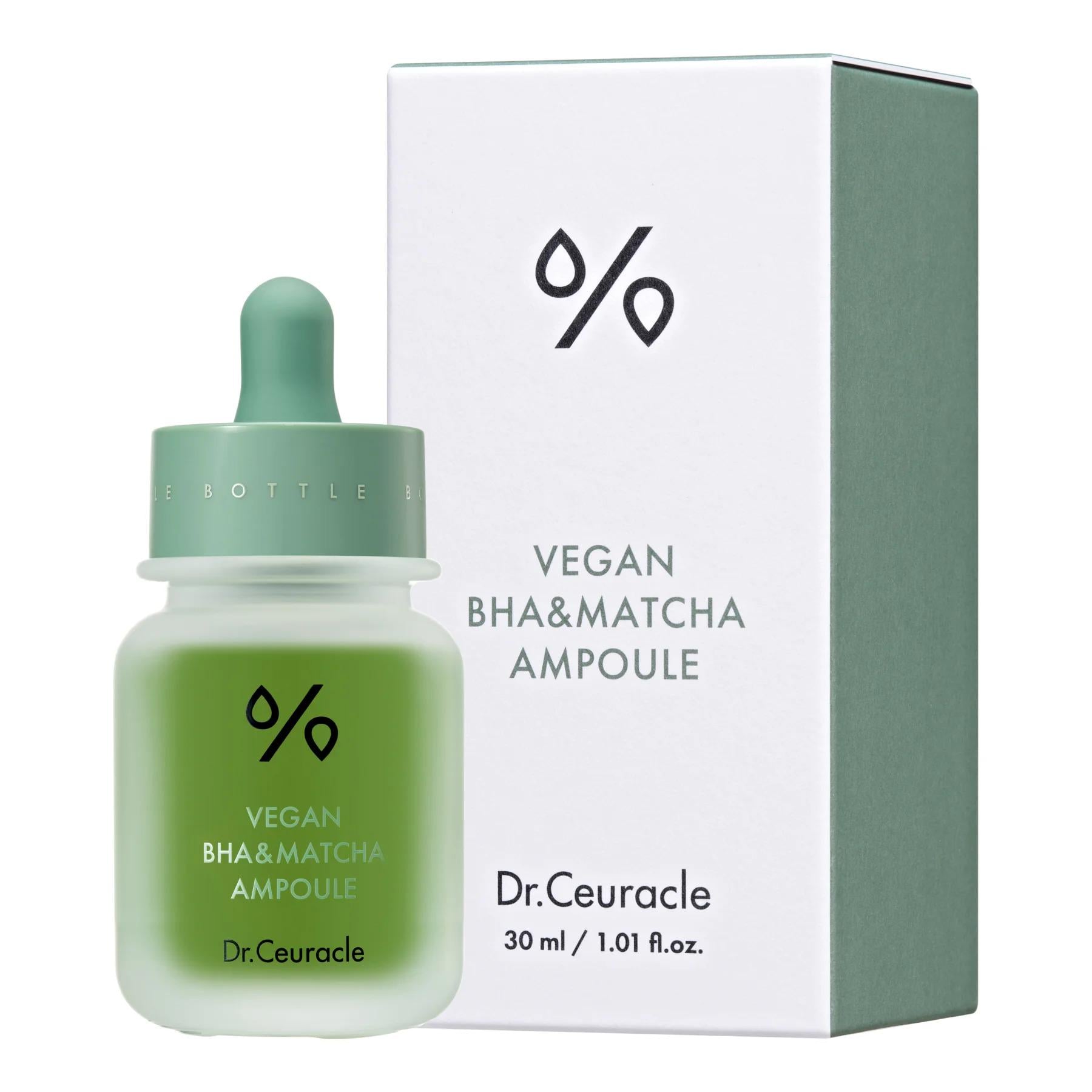 Сироватка ампульна з BHA кислотою та екстрактом чаю Матчa Dr.Ceuracle Vegan BHA&Matcha Ampoule 30 мл