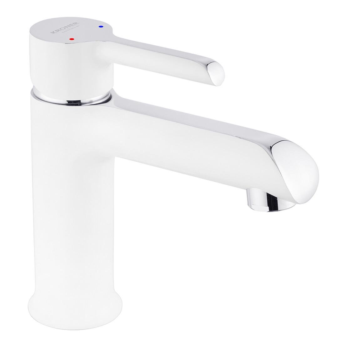 Смеситель для раковины Kroner KRP Essen W010 Белый/Хром (CV024323)