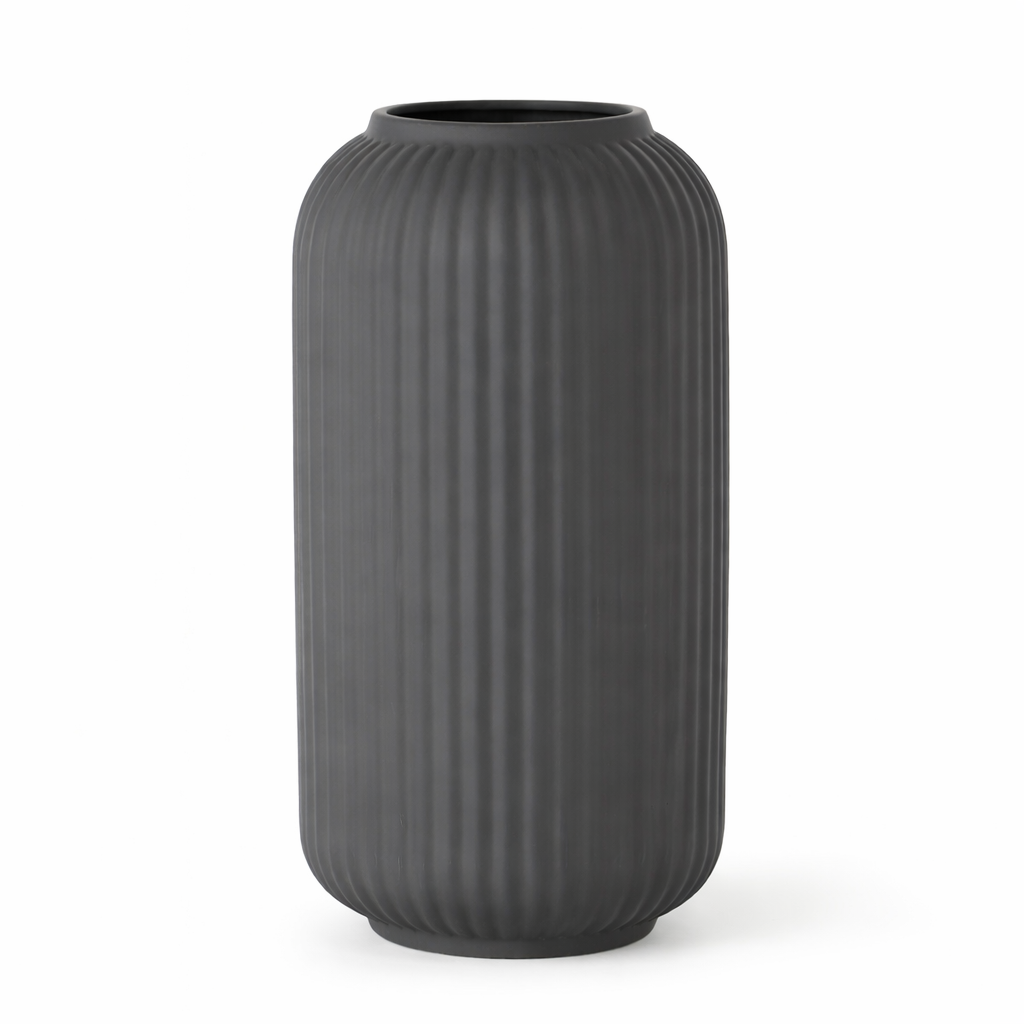 Ваза порцелянова Ardesto Imola 14х26 см Сірий (AR3821G)