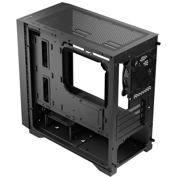 Корпус для компьютера LogicConcept DART PRO Mini-Tower mATX Mesh 3x120 мм Black (AM-DART-PRO-0000-10) - фото 3