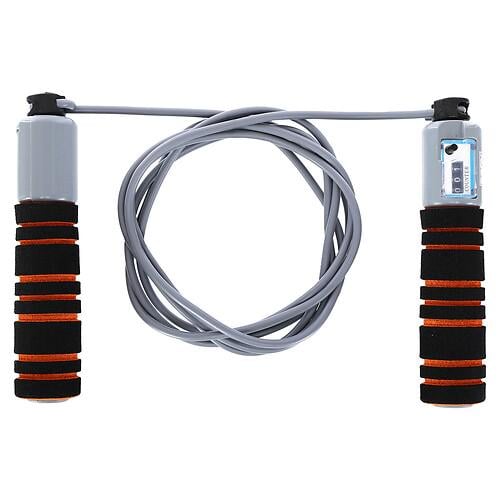 Скакалка Body Sculpture SXBK-690EO-B з лічильником і PVC джгутом 2,7 м 7 см Чорно-помаранчевий (32510978)