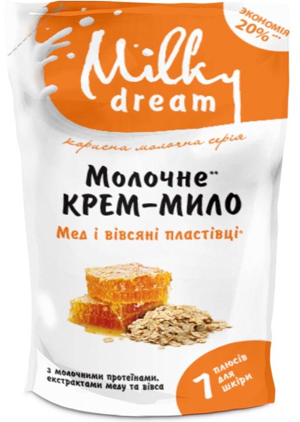 Крем-мыло жидкое Milky Dream Мед и Овсяные Хлопья дой-пак 1000 мл