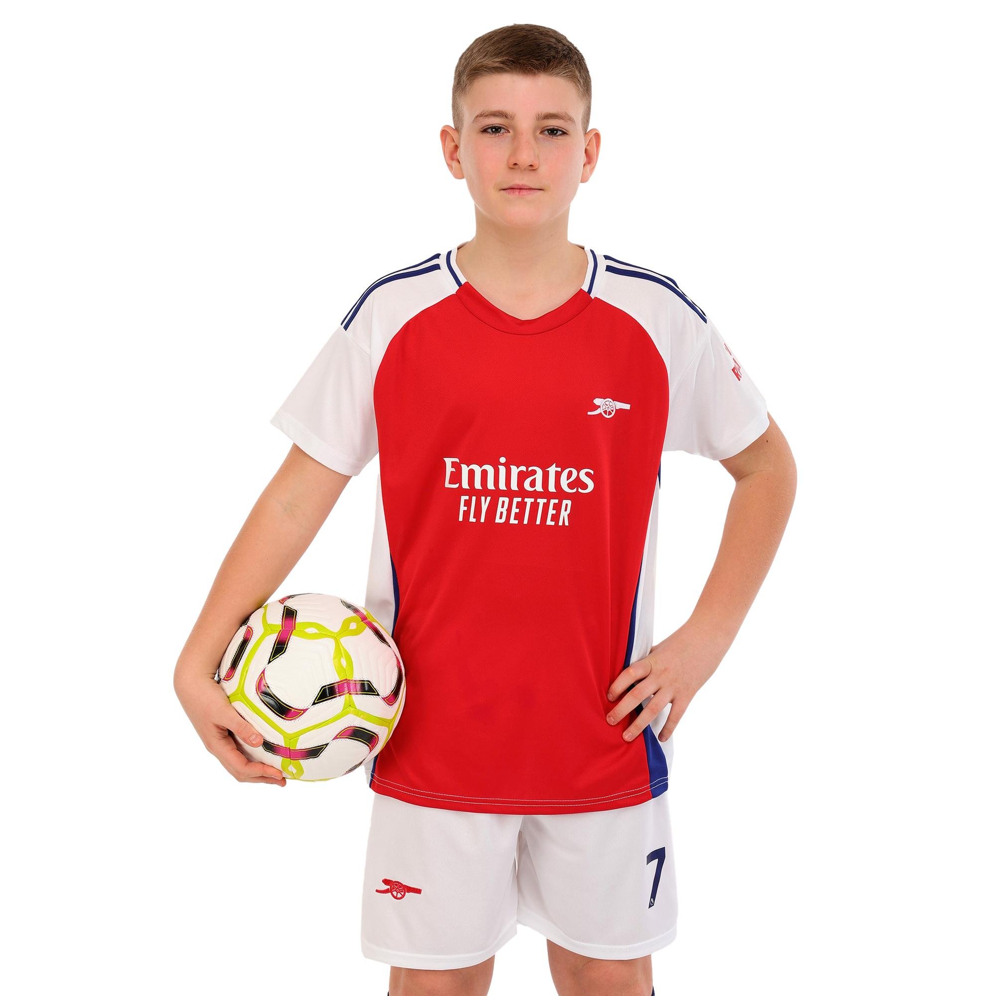Форма футбольна дитяча з символікою футбольного клубу ARSENAL домашня 2025 SP-Sport SAKA №7 р. 24 Червоний/Білий (CO-4608_Красный-белый_24,_рос)