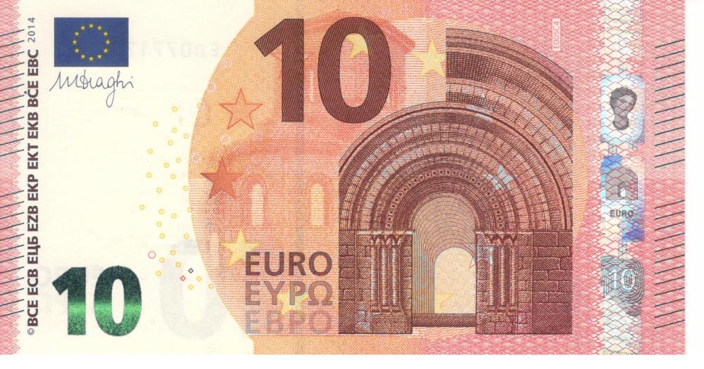 Колекційна банкнота Франція 10 євро 2014 EB E005 UNC (Б06770)