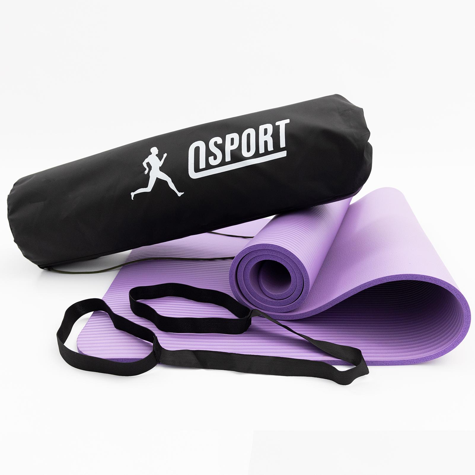 Килимок для йоги OSPORT n-0011 Mat Pro 1 см Фіолетовий