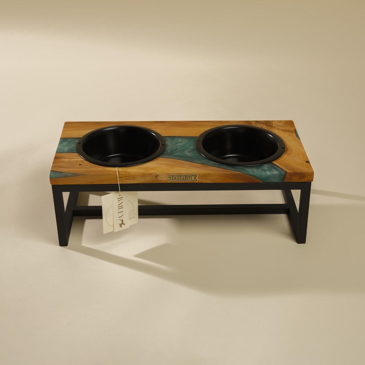 Кормушка для кошек EPOXY WOOD L Ocean (2467079550)