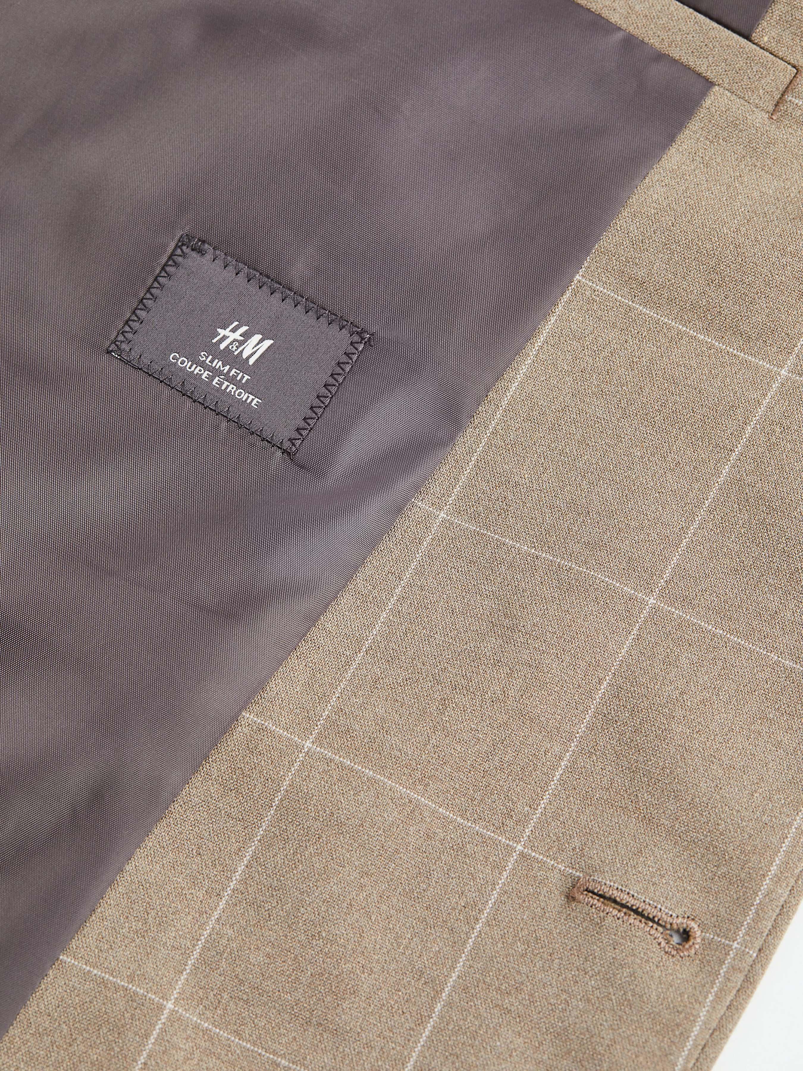 Піджак H&M Клітинка р. 44 Бежевий (E2307713986) - фото 2 Піджак H&M Клітинка р. 44 Бежевий (E2307713986) - фото 2