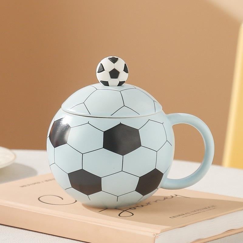 Чашка із кришкою та ложкою 14632 400 мл Блакитний (4981807)