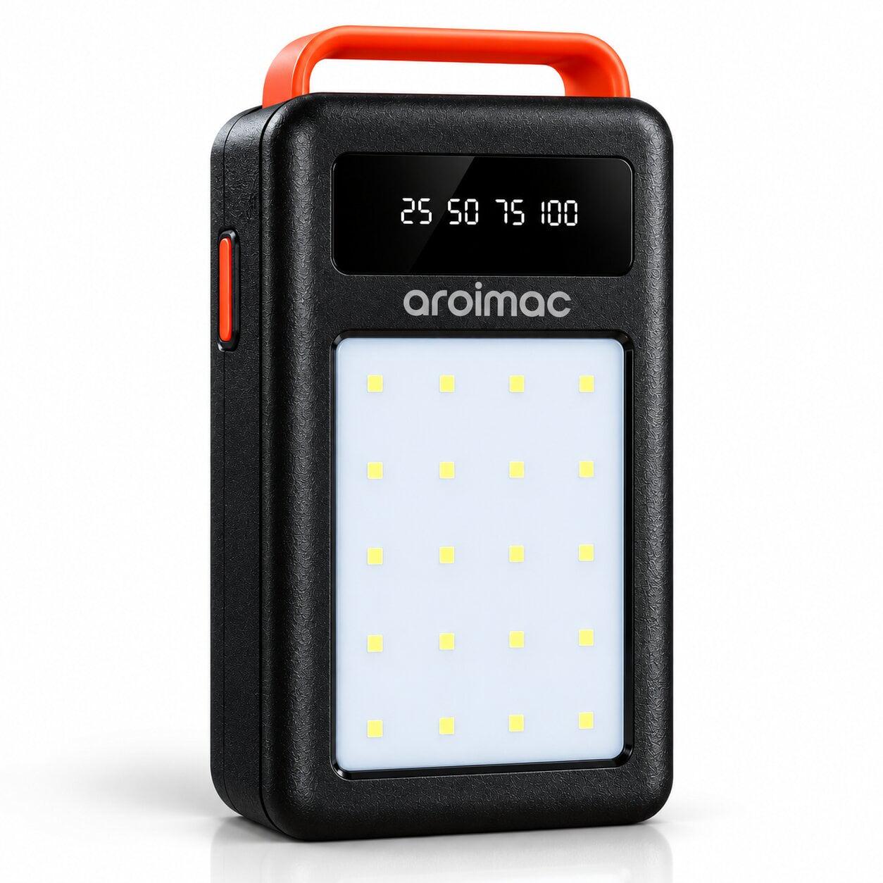 Повербанк Aroimac 80000 mAh великої ємності з LED-ліхтарем на 20 світлодіодів (M17934) Повербанк Aroimac 80000 mAh великої ємності з LED-ліхтарем на 20 світлодіодів (M17934)