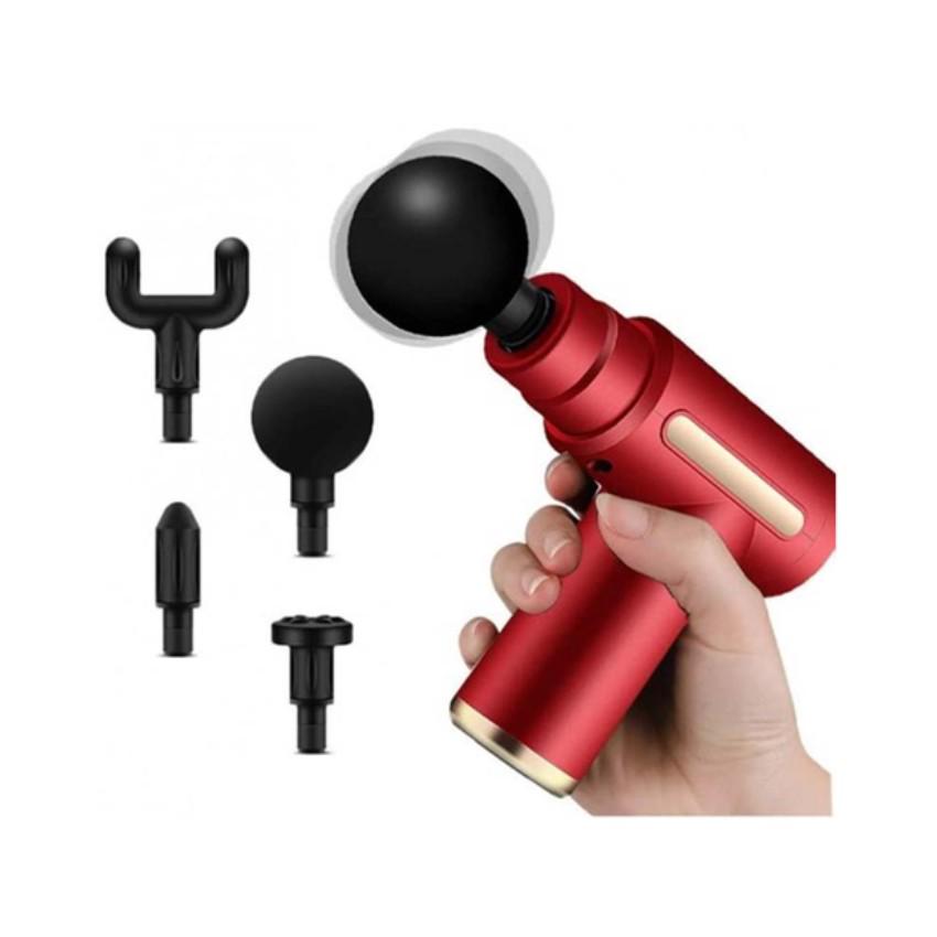 Масажер перкусійний для шиї/голови та ніг Massage gun CX 157 Червоний (CX 157) - фото 2