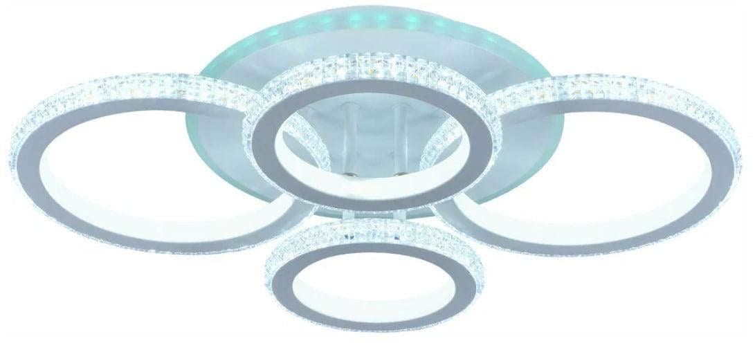 Люстра светодиодная Sirius DK5867B/4 WH RGB 168 W 8 W акриловая