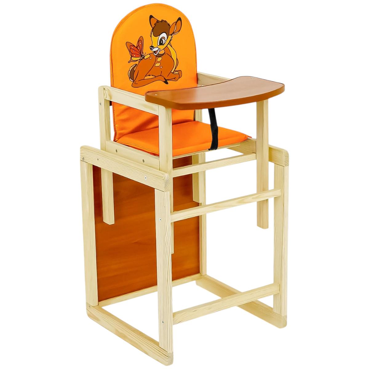 Стульчик для кормления Мася Оленeнок Бемби Оранжевый (№2035) Стульчик для кормления Мася Оленeнок Бемби Оранжевый (№2035)