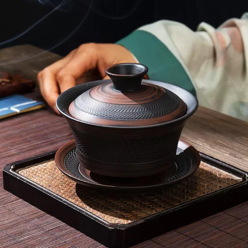 Гайвань для заваривания чая ручная работа керамическая 240 мл (10-3-0190) - фото 4