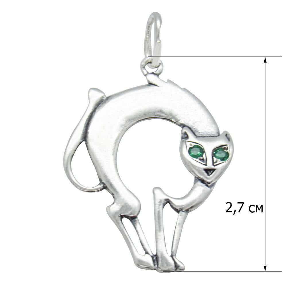 Срібний підвіс Витончена кішечка (1133898803) - фото 2 Срібний підвіс Витончена кішечка (1133898803) - фото 2