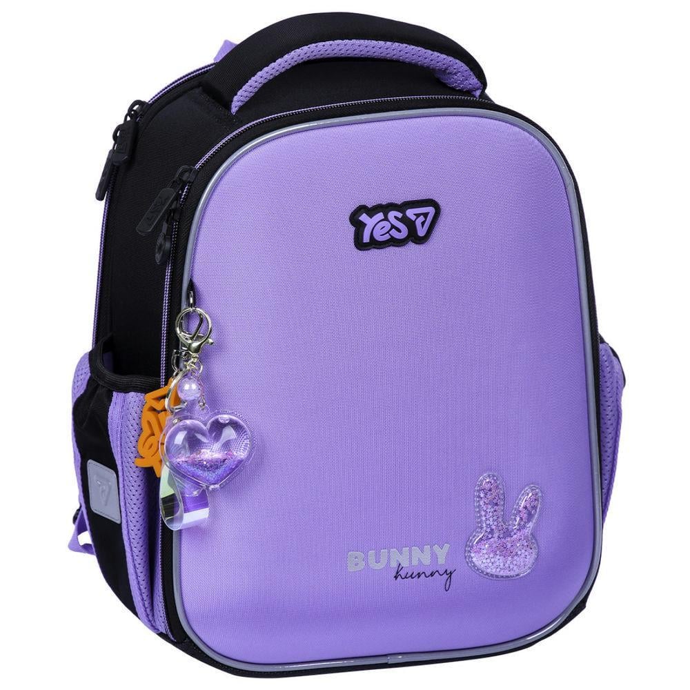 Рюкзак шкільний YES Shiny Bunny 35x28x15 см 14,7 л Фіолетовий (550204)