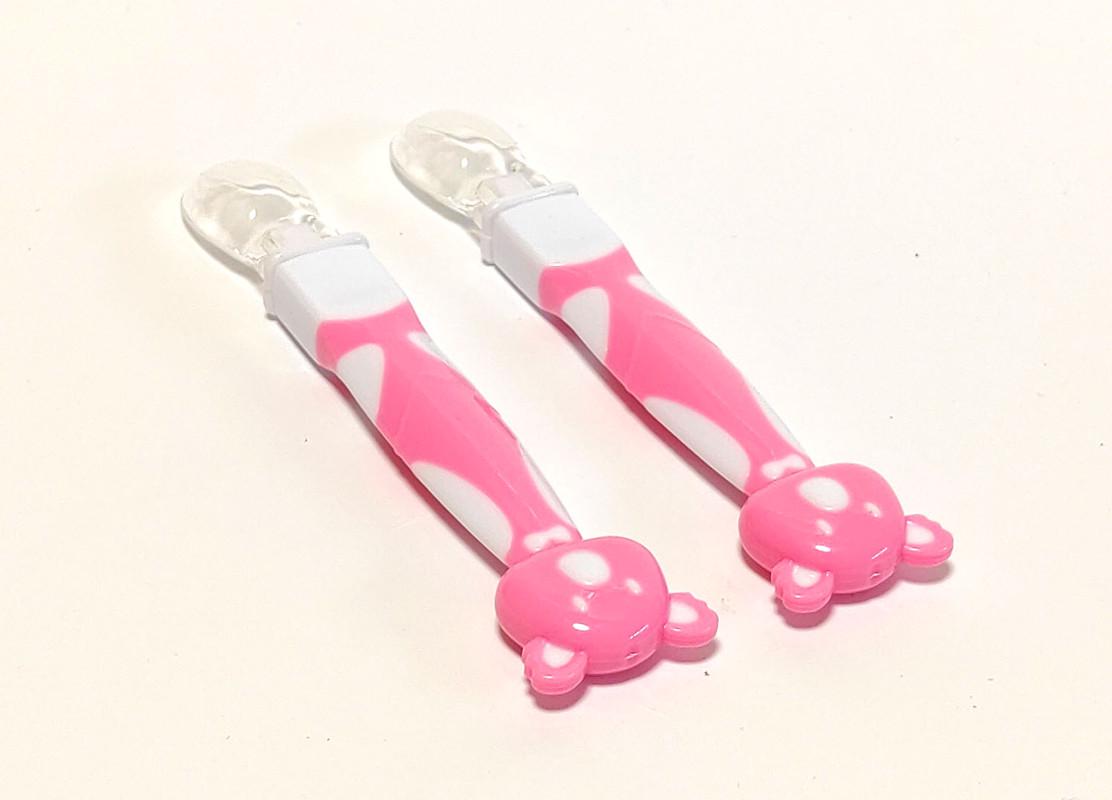 Набор столовых приборов Bimbo для детей 2 пр. в виде мишки в чехле Розовый - фото 5 Набор столовых приборов Bimbo для детей 2 пр. в виде мишки в чехле Розовый - фото 5