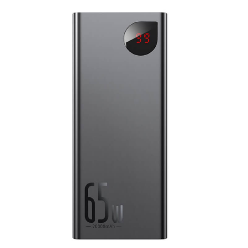 Повербанк BASEUS Adaman Metal Digital Display PPIMDA-D01 Quick Charge 20000 mAh 65W Черный (35712044)