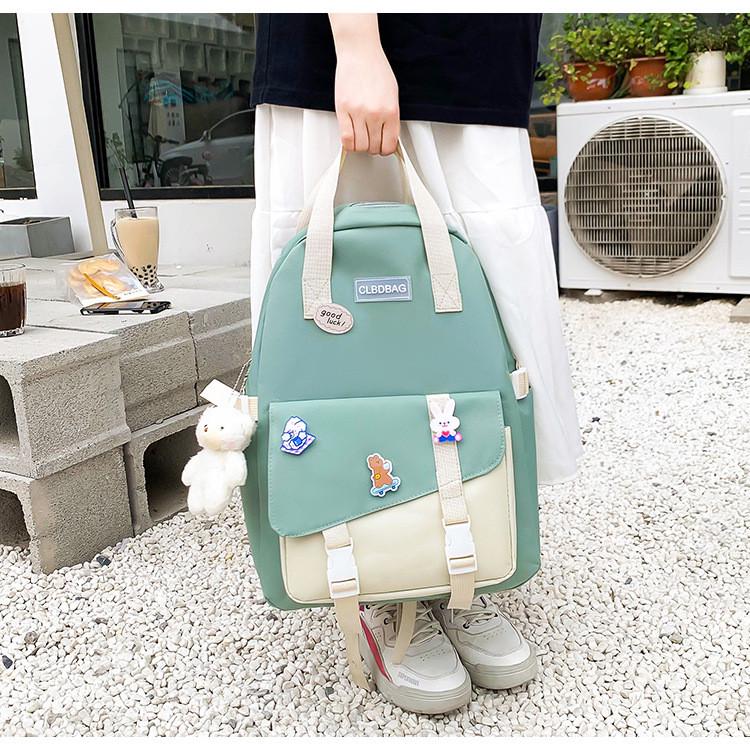 Шкільний рюкзак унісекс 4в1 Зелений (CL-9492-2) - фото 4