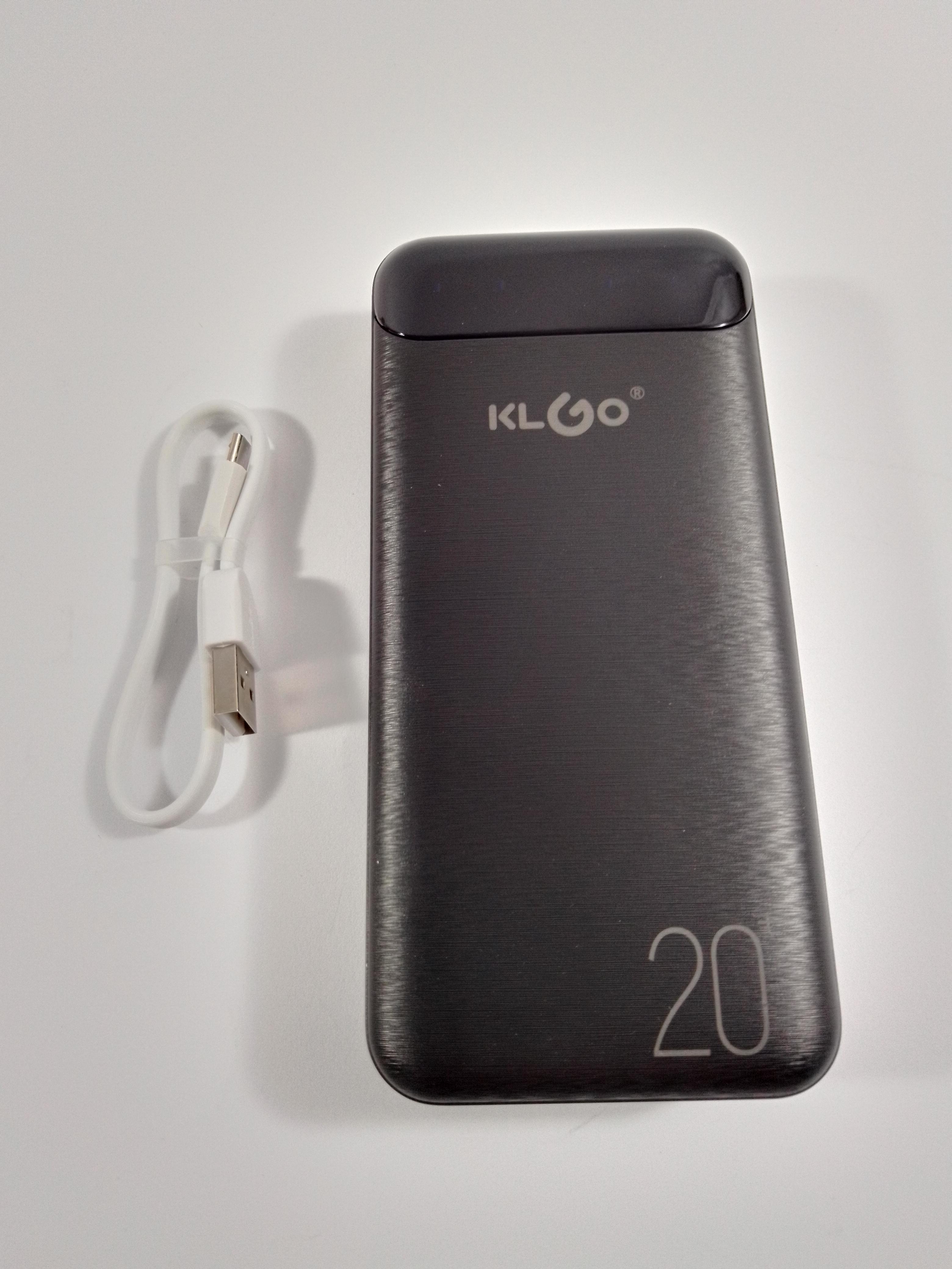 Внешний аккумулятор KLGO 20000 mAh KP-89 Черный (8770094) - фото 2