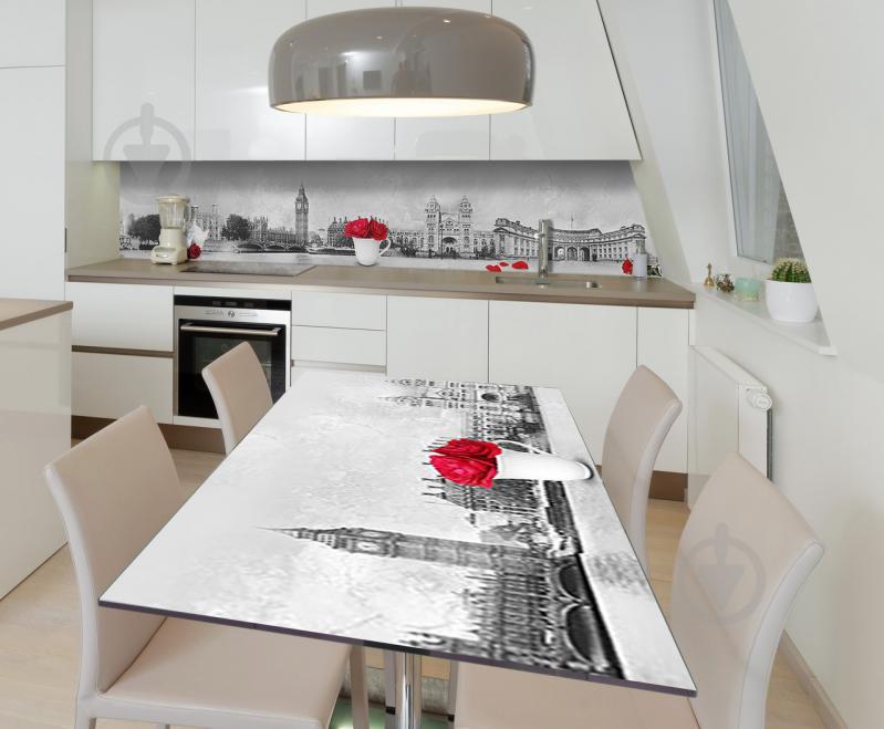 Наклейка виниловая на стол Zatarga "Лондон 3Д" 600х1200 мм Наклейка виниловая на стол Zatarga "Лондон 3Д" 600х1200 мм