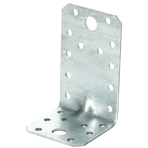 Угольник с усиленным ребром металлический Apro L-образный 70х70х55х2 мм 10 шт. Серый (32163364)