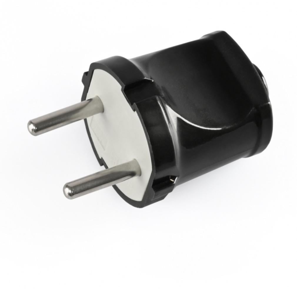 Вилка мережева TITANUM STANDART б/з пряма 10А Чорний (27848494)