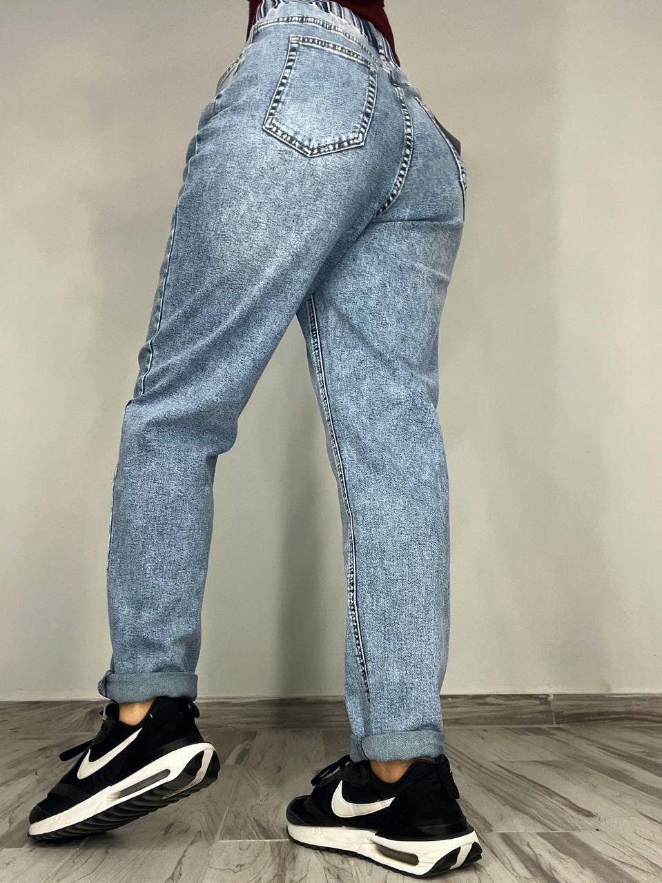 Джинси жіночі Vanver 8083 Mom jeans резинка шнурок на талії стрейчеві банани р. 36 Блакитний (3629) - фото 7 Джинси жіночі Vanver 8083 Mom jeans резинка шнурок на талії стрейчеві банани р. 36 Блакитний (3629) - фото 7