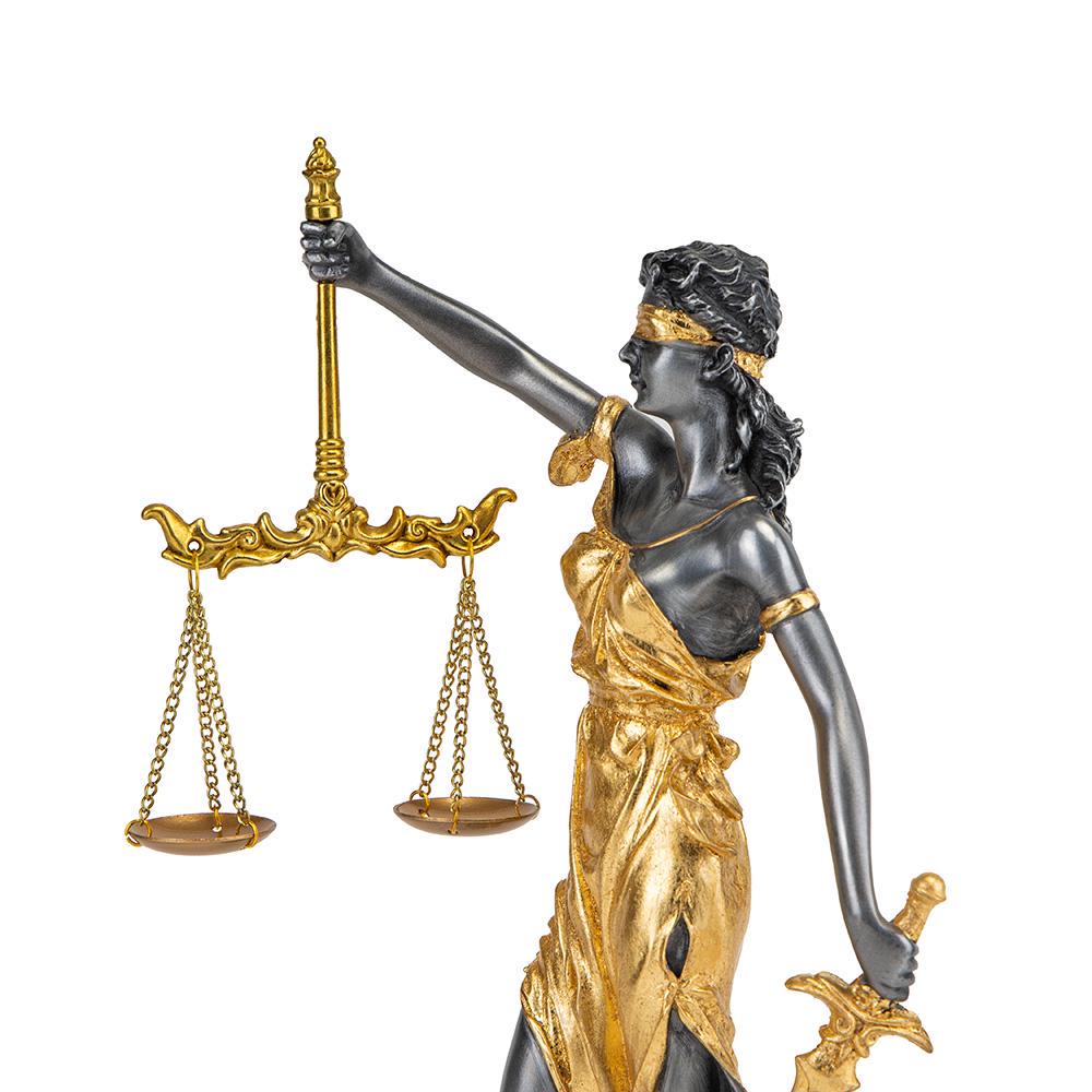 Статуэтка VERONESE Фемида Золотая Справедливость 29 см - фото 5