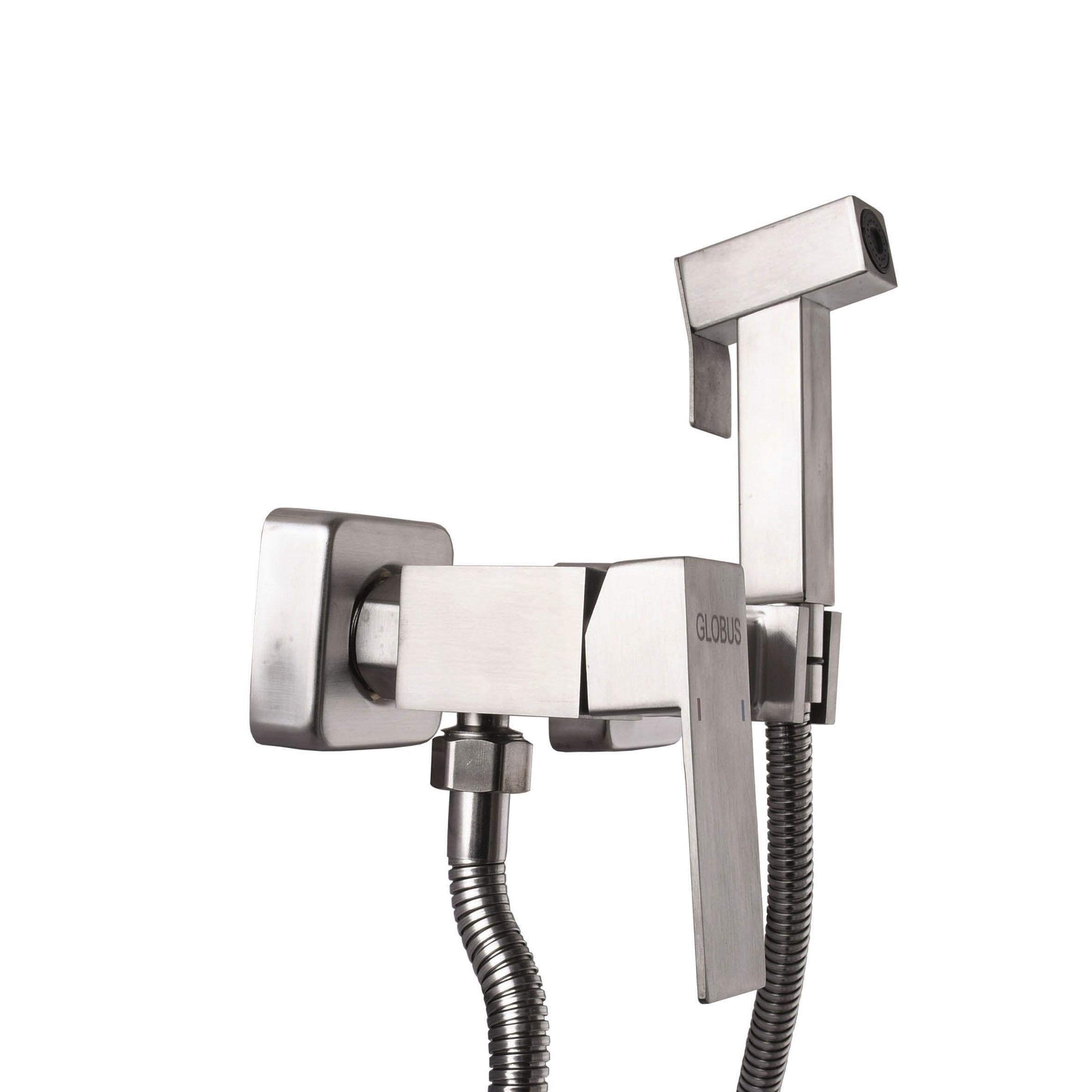 Змішувач гігієнічний GLux WIEN SBQ-5-106MIX-SS нержавіюча сталь Сатин (22952) - фото 3