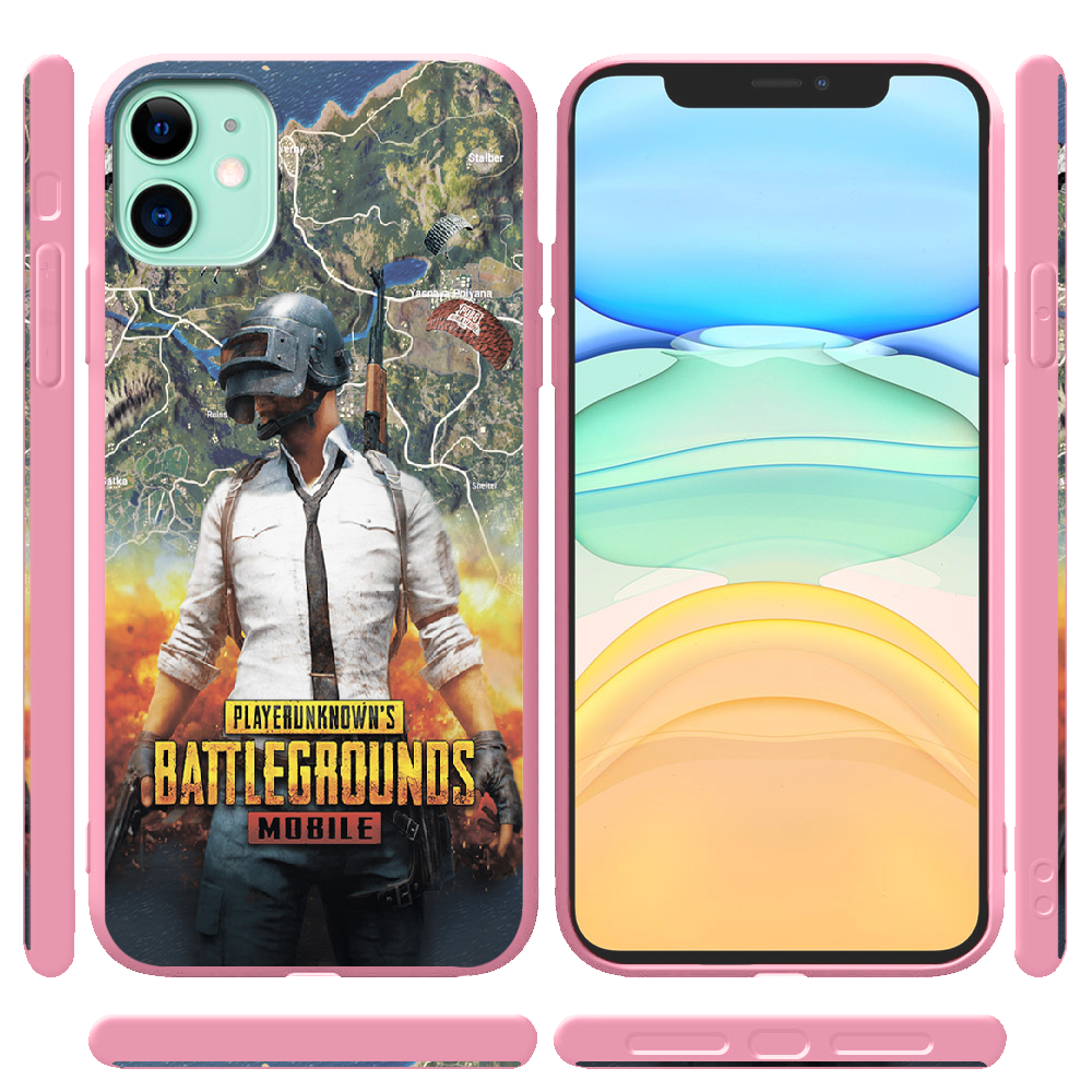 Чохол Boxface iPhone 11 PUBG Mobile Рожевий силікон (38184-up2309-43040) - фото 2