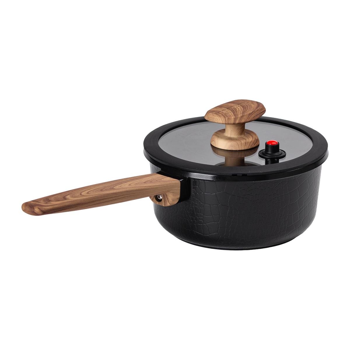 Ковш сотейник алюминиевый MGC с антипригарным покрытием 1,6 л Черный