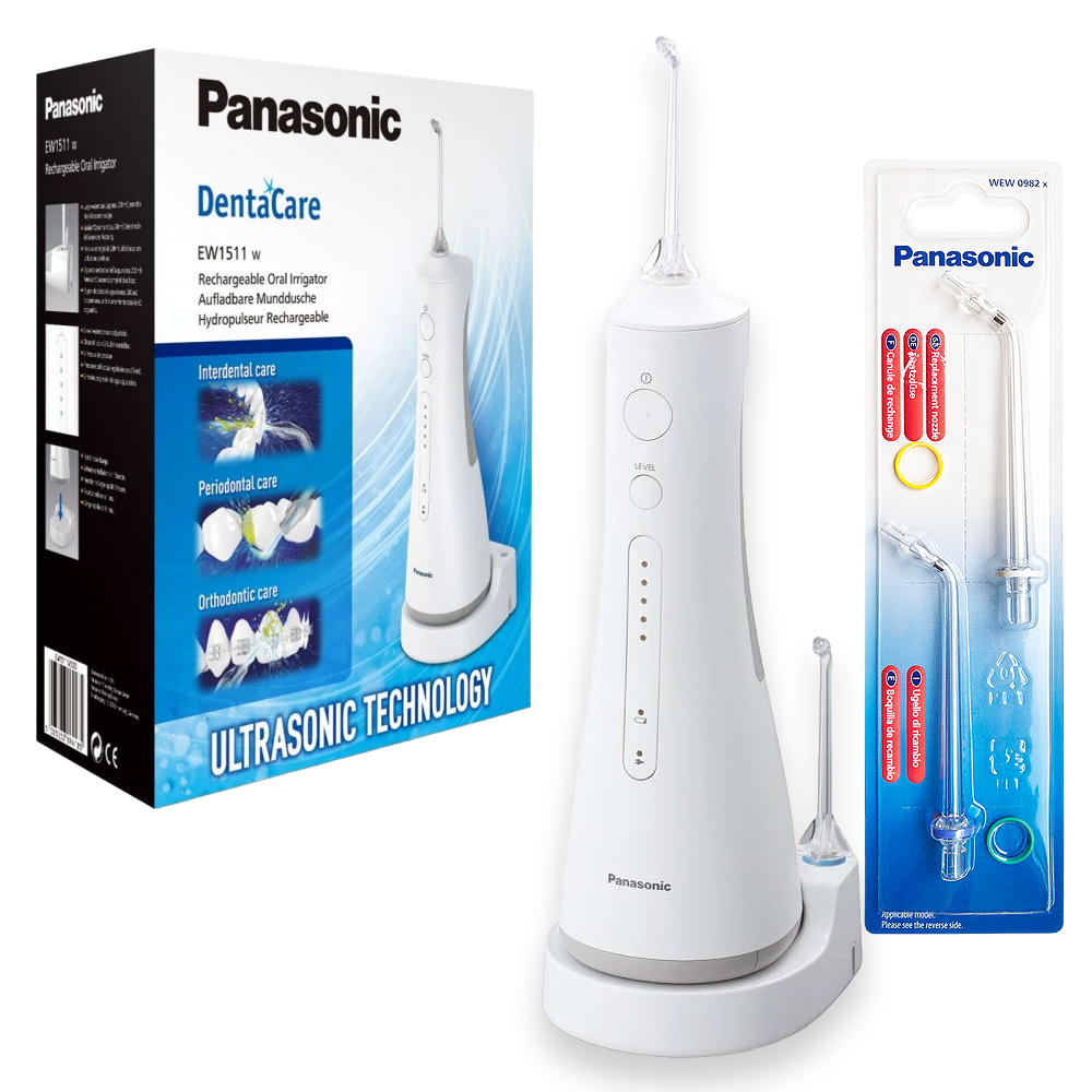 Іригатор Panasonic EW-1511W-520-AS2 з 4 насадками Іригатор Panasonic EW-1511W-520-AS2 з 4 насадками