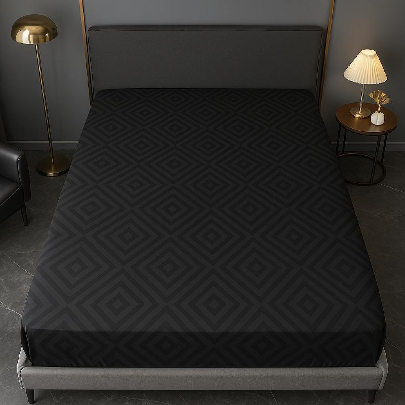 Простынь Squares на резинке без голд 160х200 см Graphite (G-127graphite/x160)